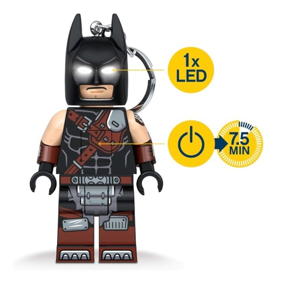 NWT. Lego Batman LED keychain/charm. Lego figure with keychain ring, with light - Picture 7 of 13